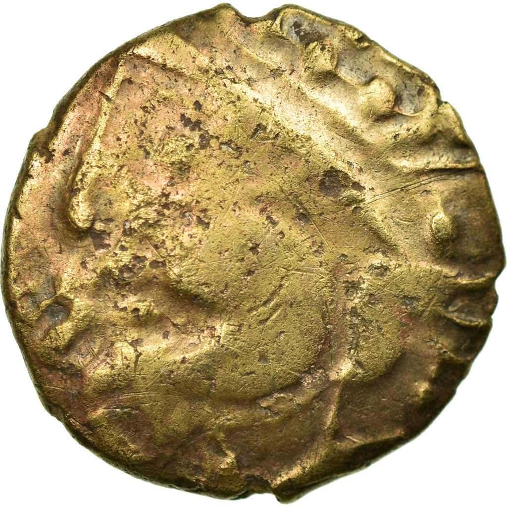 Moneta, Aulerci Eburovices, Hemistater, MB, Elettro, Delestrée:2401