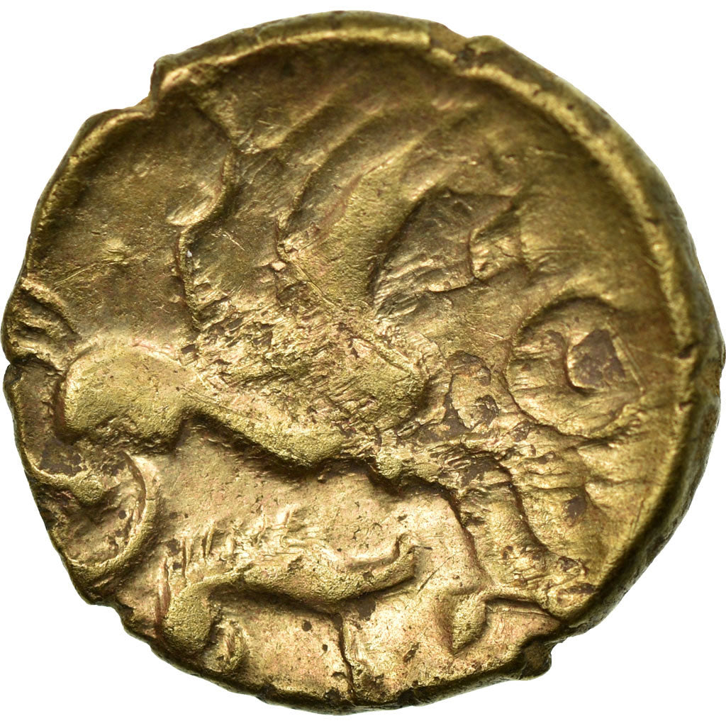 Moneta, Aulerci Eburovices, Hemistater, MB, Elettro, Delestrée:2401
