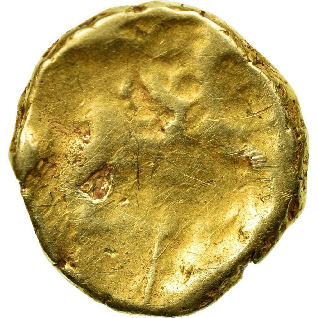 Coin, Carnutes, 1/4 Stater, F(12-15), Gold, Delestrée:manque.
