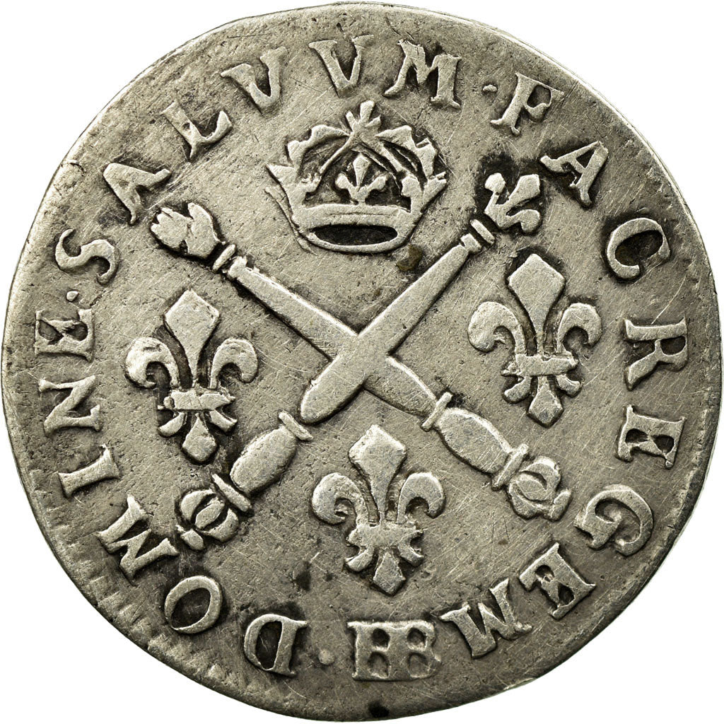 Monnaie, France, Louis XIV, 5 Sols aux insignes, 5 Sols, 1/16 ECU, 1704