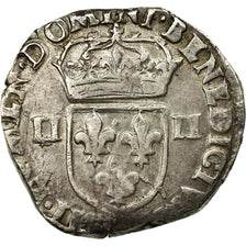 Moneta, Francia, Henri IV, 1/4 Ecu, 1605, MB+, Argento