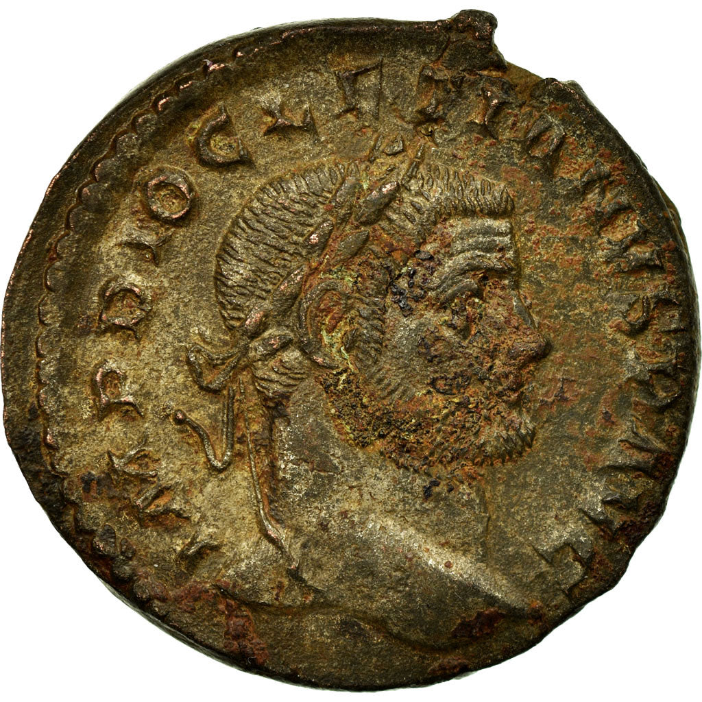 Coin, Diocletian, Follis, Trier, AU(50-53), Billon, RIC:170a