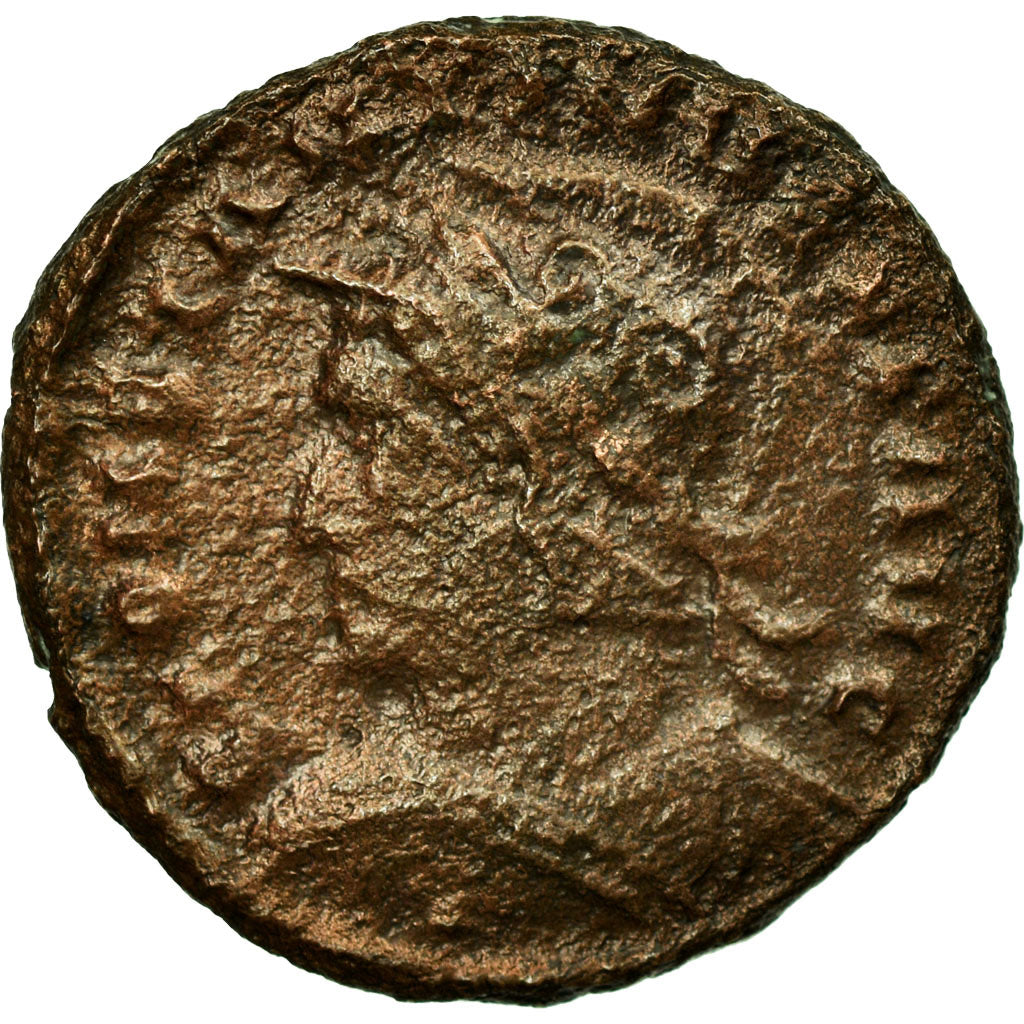 Moneta, Constantine I, Follis, London, Rare, MB, Rame, RIC:manque