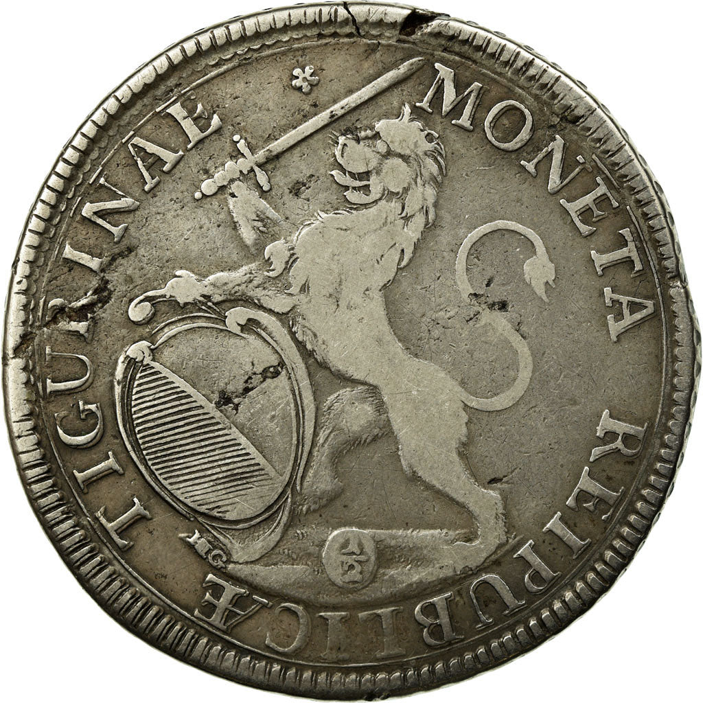 Monnaie, SWISS CANTONS, ZURICH, 1/2 Thaler, 1 Gulden - 36 Schillings, 1724