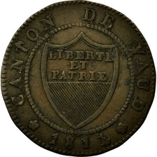 Monnaie, SWISS CANTONS, VAUD, 1/2 Batzen-5 Rappen, 1811, TTB, Billon, KM:6