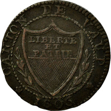 Coin, SWISS CANTONS, VAUD, 1/2 Batzen-5 Rappen, 1806, EF(40-45), Billon, KM:6