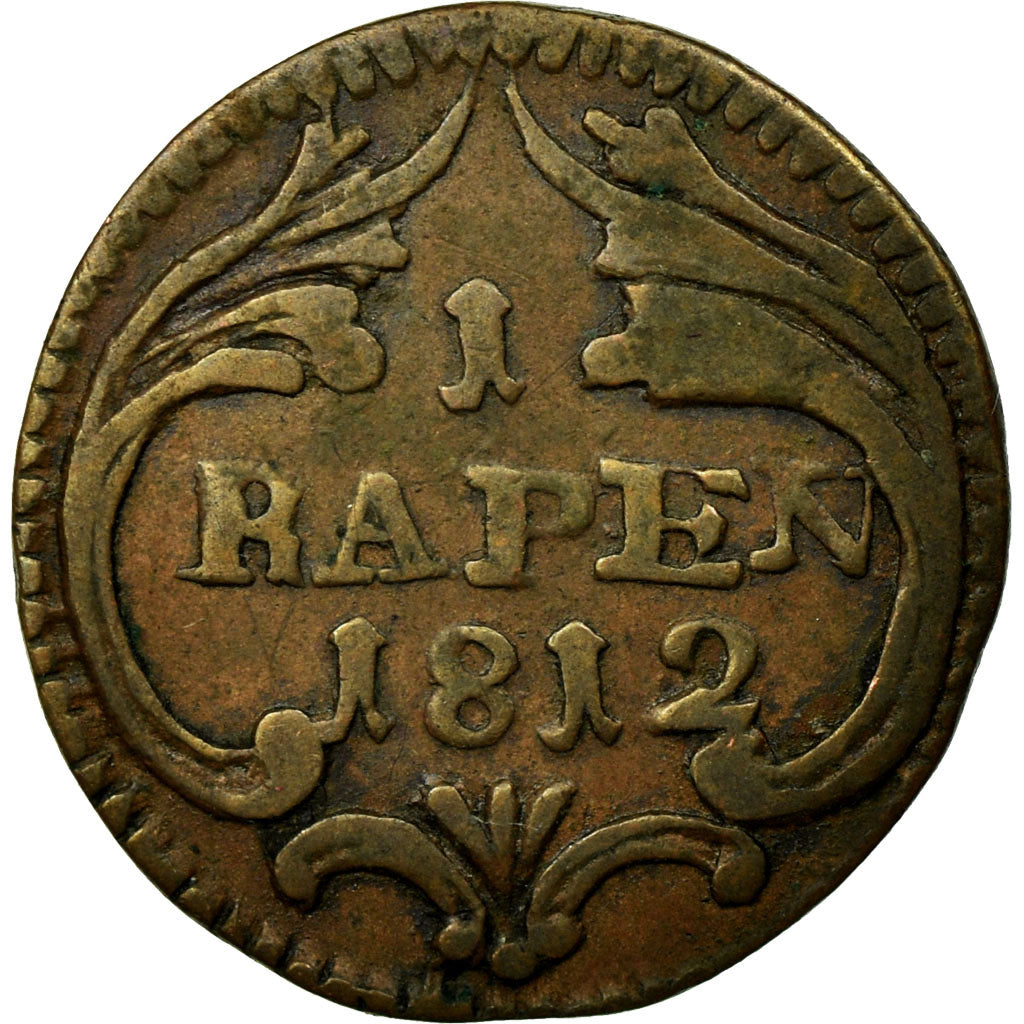 Coin, SWISS CANTONS, SCHWYZ, Rappen, 1812, VF(30-35), Copper, KM:59