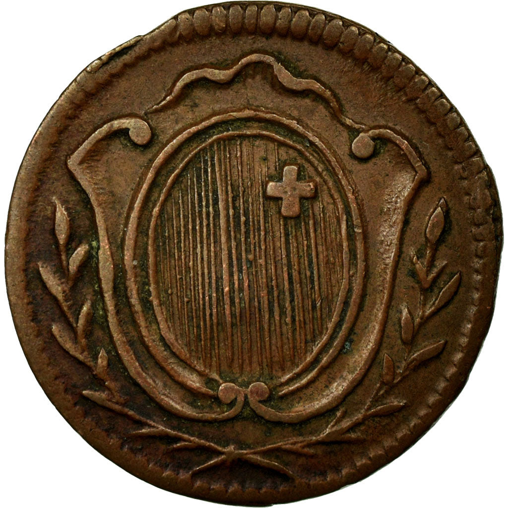 Coin, SWISS CANTONS, SCHWYZ, Rappen, 1846, AU(50-53), Copper, KM:65