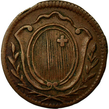 Coin, SWISS CANTONS, SCHWYZ, Rappen, 1846, AU(50-53), Copper, KM:65