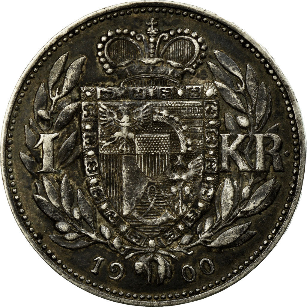 Moneta, Liechtenstein, Prince John II, Krone, 1900, BB, Argento, KM:2