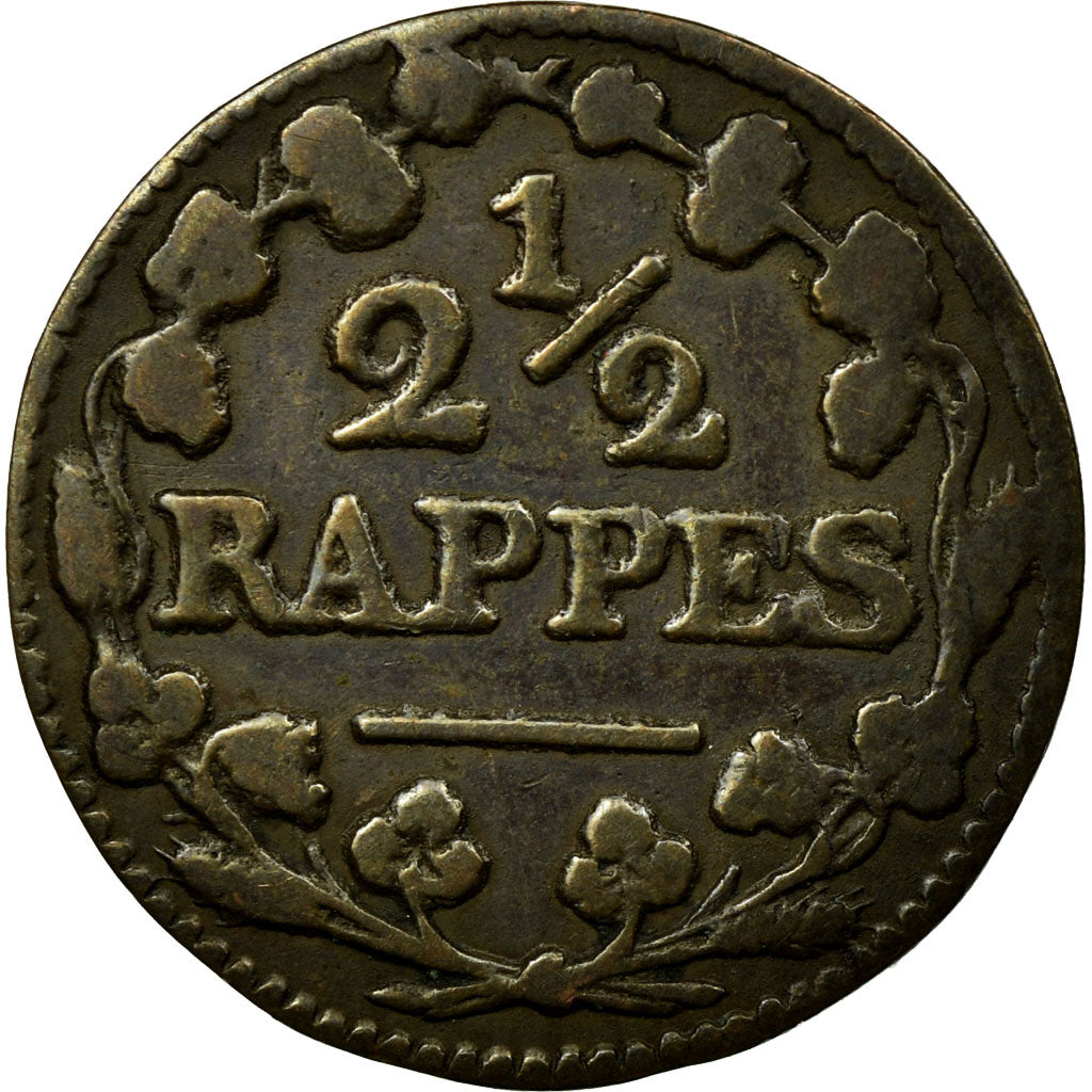 Coin, SWISS CANTONS, VAUD, 2-1/2 Rappen, 1809, EF(40-45), Billon, KM:14