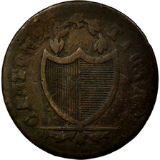 Coin, SWISS CANTONS, TICINO, 3 Soldi, 1835, VF(20-25), Billon, KM:2
