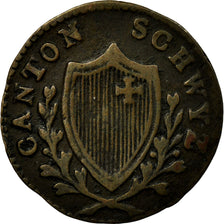 Coin, SWISS CANTONS, SCHWYZ, 2 Rappen, 1815, EF(40-45), Billon, KM:62