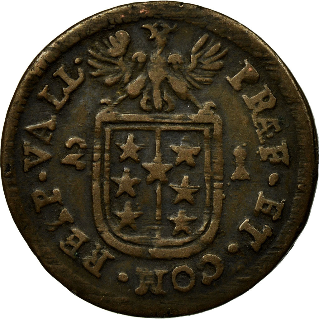 Coin, SWISS CANTONS, SITTEN, 1/2 Batzen, 1721, VF(30-35), Billon, KM:26