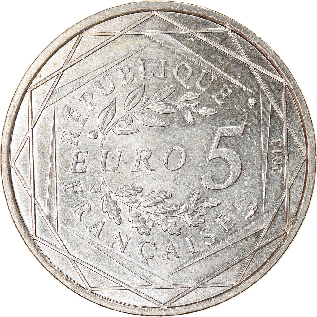 France, 5 Euro, Liberté, 2013, MS(63), Silver, Gadoury:EU645