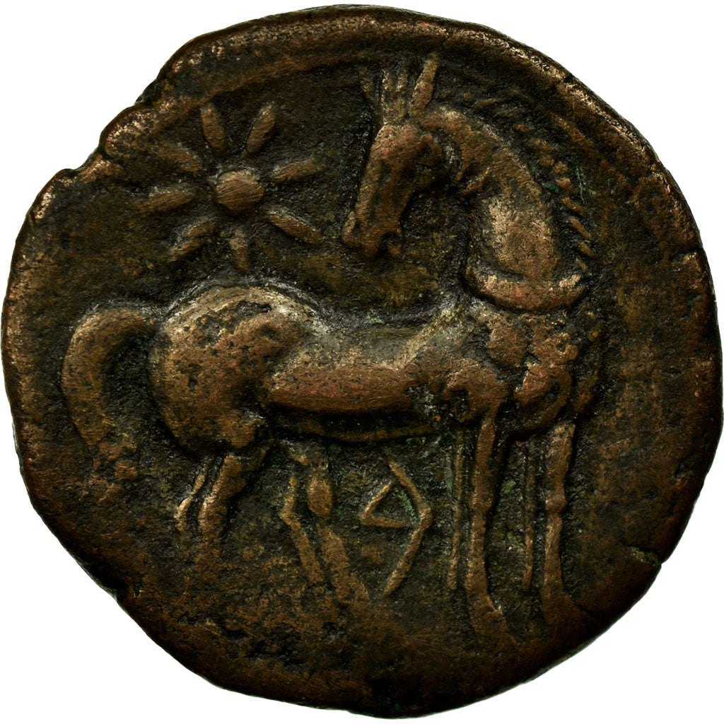 Coin, Carthage, Zeugitane, Shekel, EF(40-45), Bronze, SNG Cop:265