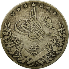 Coin, Egypt, Abdul Hamid II, 5 Qirsh, 1906, VF(20-25), Silver, KM:294
