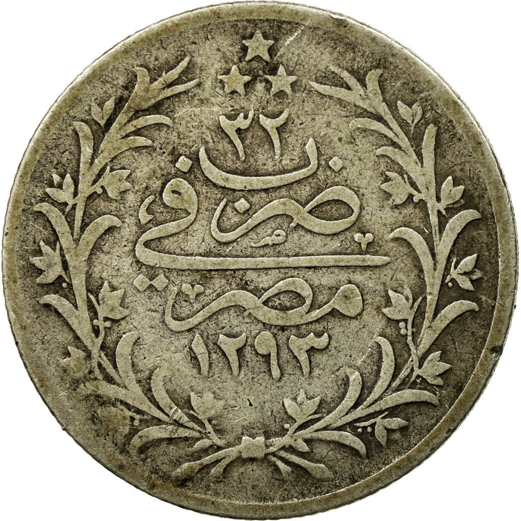 Coin, Egypt, Abdul Hamid II, 5 Qirsh, 1906, VF(20-25), Silver, KM:294