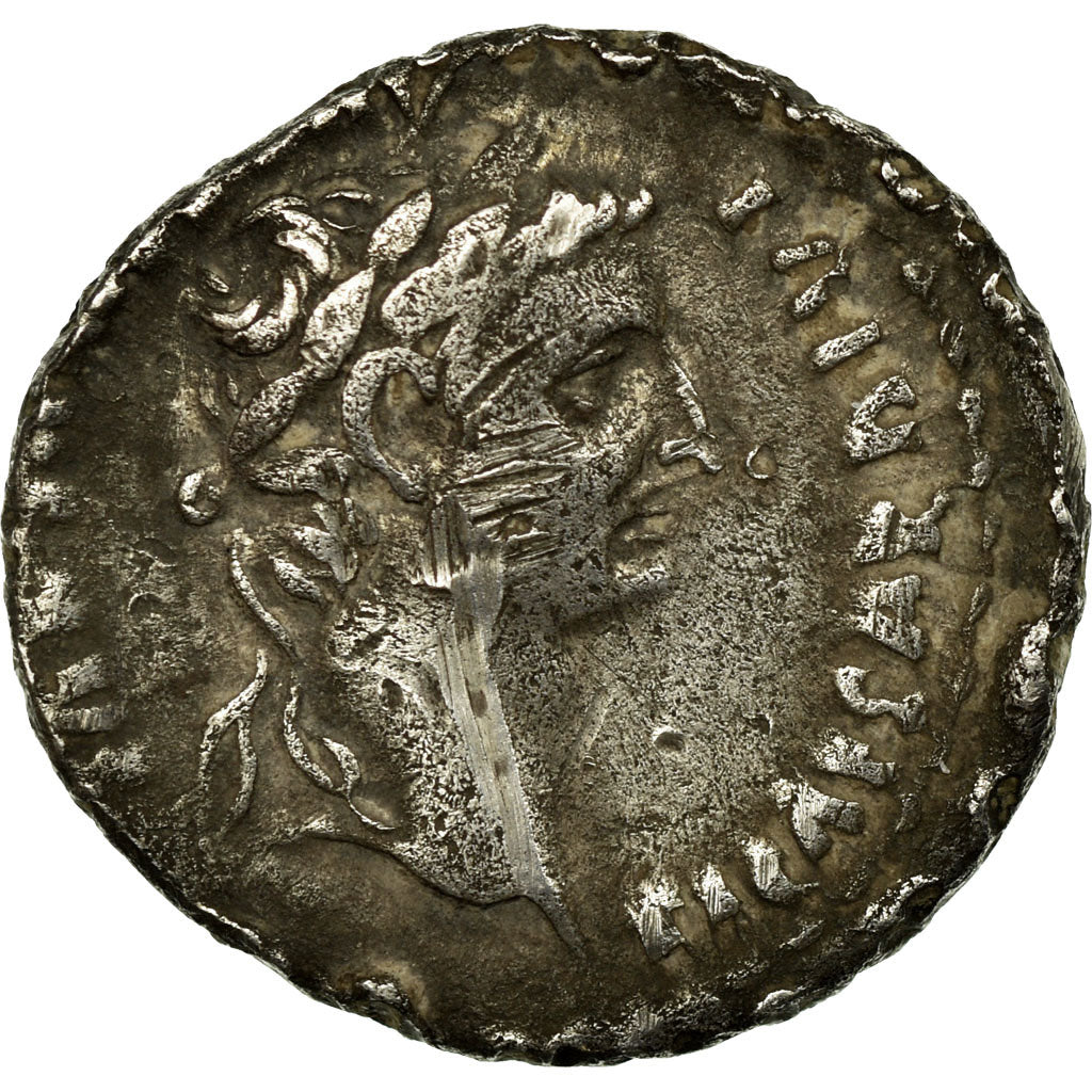 Coin, Tiberius, Denarius, Lyon - Lugdunum, VF(20-25), Silver, RIC:26