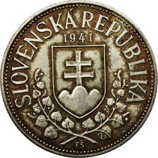 Coin, Slovakia, 20 Korun, 1941, AU(55-58), Silver, KM:7.1