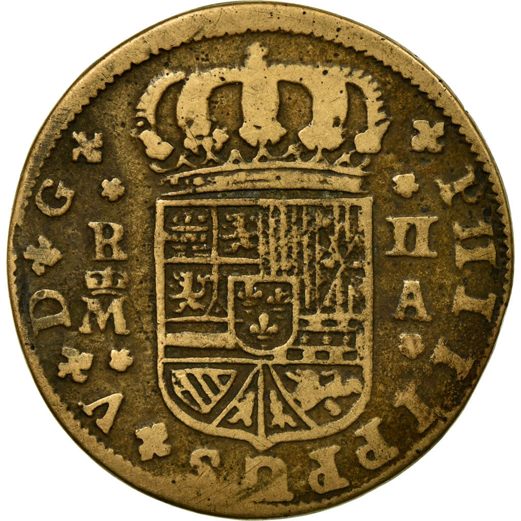 Moneta, Spagna, Philip V, 2 Reales, 1723, Madrid, Contemporary forgery, MB+