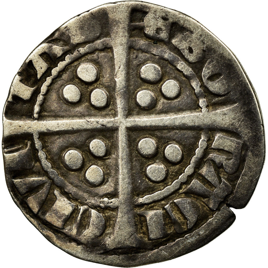 Coin, Great Britain, Edward III, Half Groat, York, VF(30-35), Silver