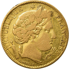 Coin, France, Cérès, 10 Francs, 1851, Paris, VF(20-25), Gold, KM:770