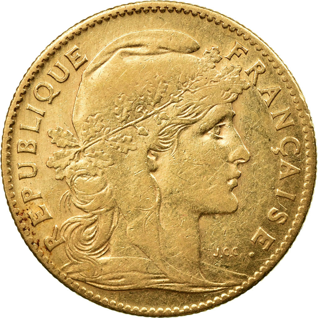 Coin, France, Marianne, 10 Francs, 1907, Paris, EF(40-45), Gold, KM:846