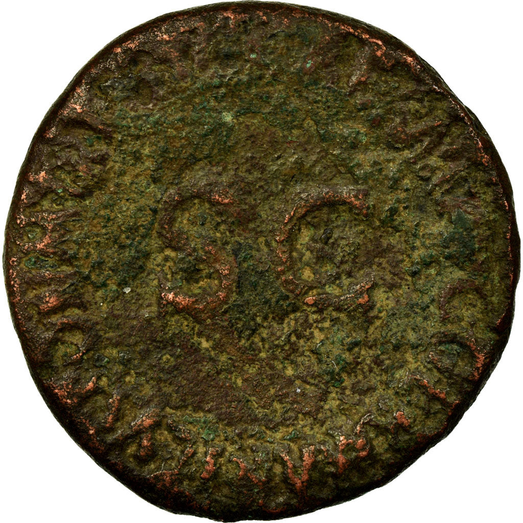 Coin, Germanicus, As, Rome, F(12-15), Bronze, RIC:50