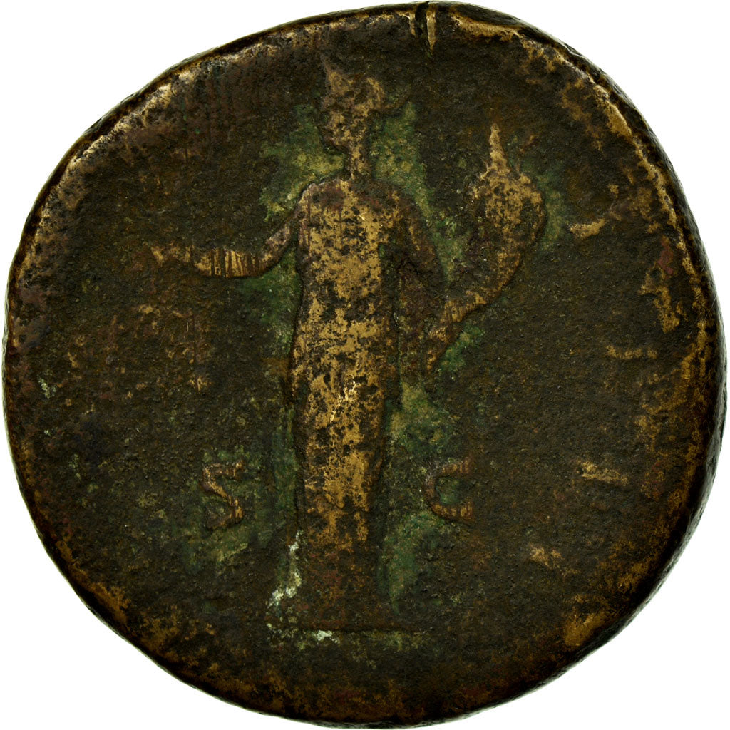 Coin, Antoninus Pius, Sestertius, 148-149, Rome, F(12-15), Copper, RIC:855