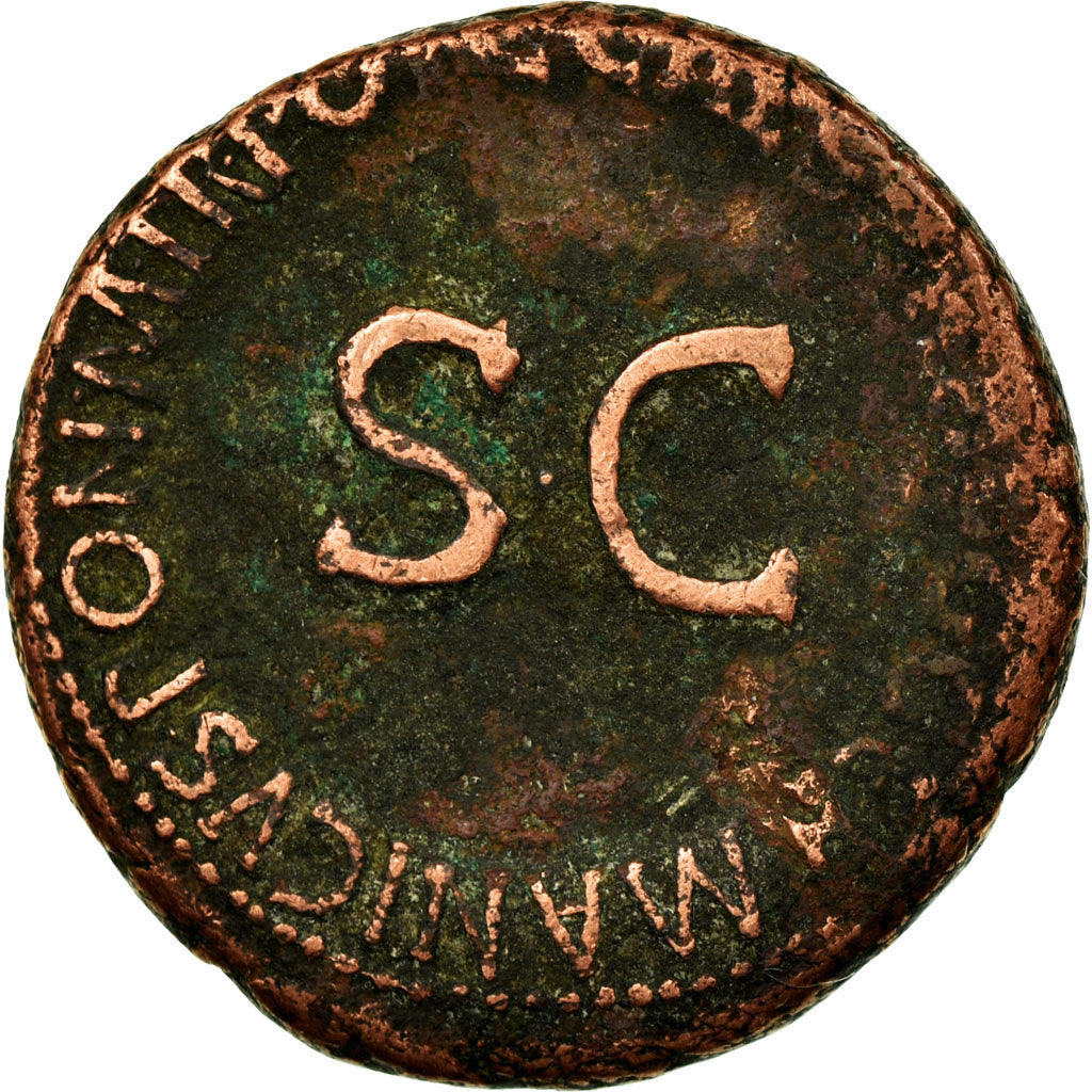 Coin, Germanicus, As, Rome, VF(20-25), Bronze, RIC:50