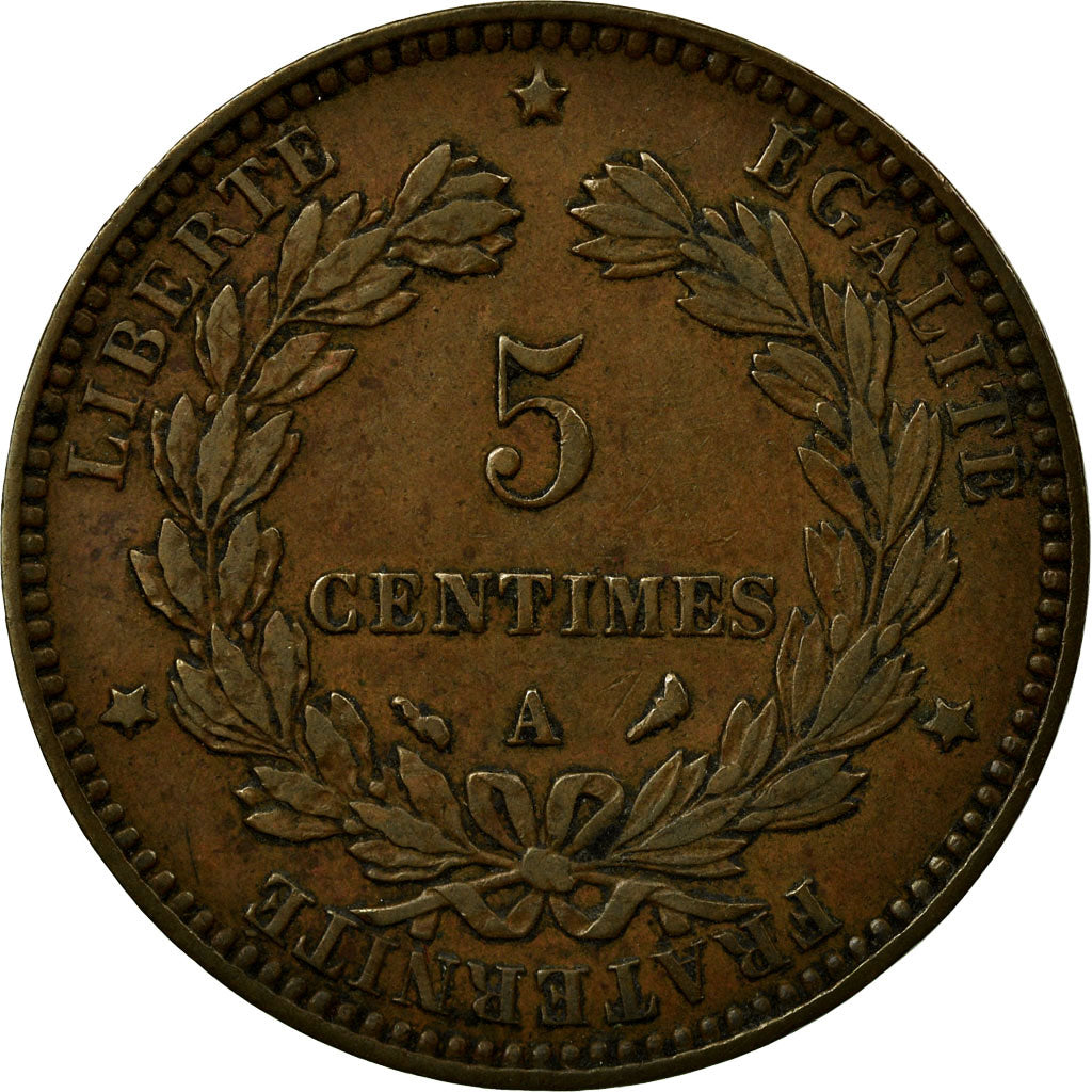 Coin, France, Cérès, 5 Centimes, 1897, Paris, EF(40-45), Bronze, KM:821.1