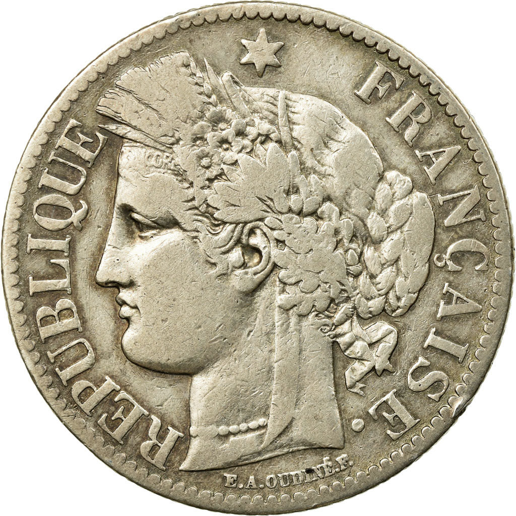 Monnaie, France, Cérès, 2 Francs, 1881, Paris, TB+, Argent, KM:817.1, Le