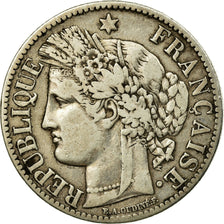 Coin, France, Cérès, 2 Francs, 1887, Paris, VF(30-35), Silver, KM:817.1