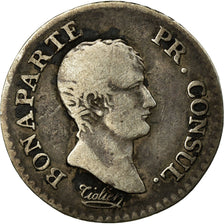 Moeda, França, 1/4 Franc, 1803, Paris, VF(20-25), Prata, KM:653.1, Gadoury:342