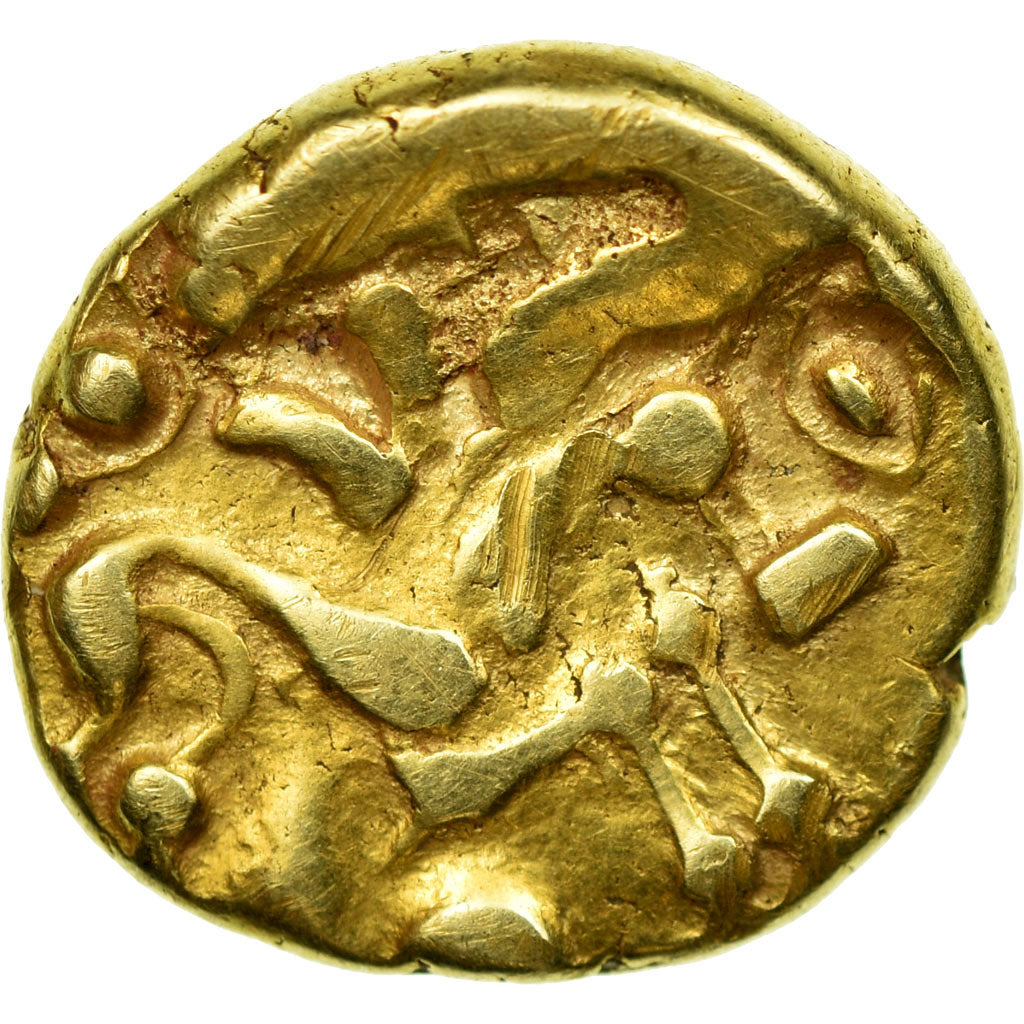 Coin, Ambiani, Stater, VF(20-25), Gold, Delestrée:158