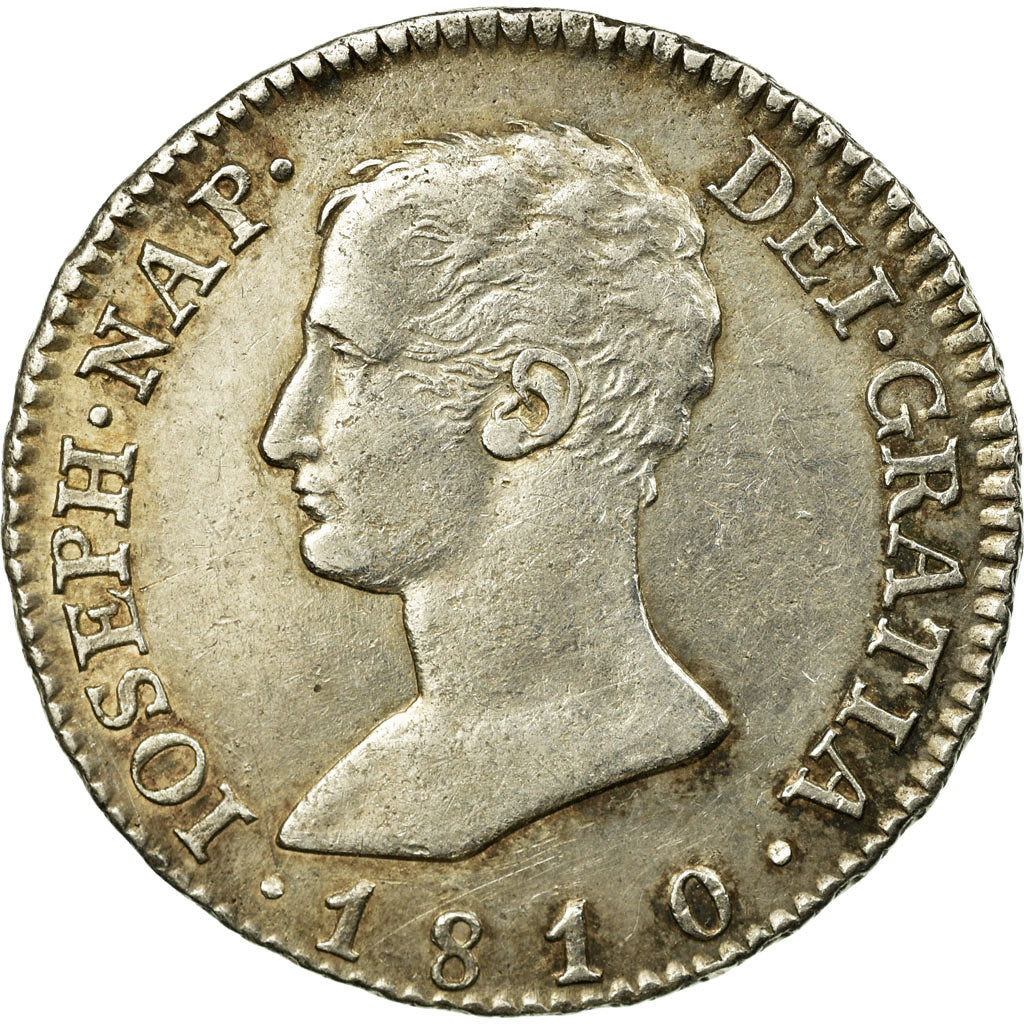 Coin, Spain, Joseph Napolean, 4 Réales, 1810, Madrid, AU(55-58), Silver