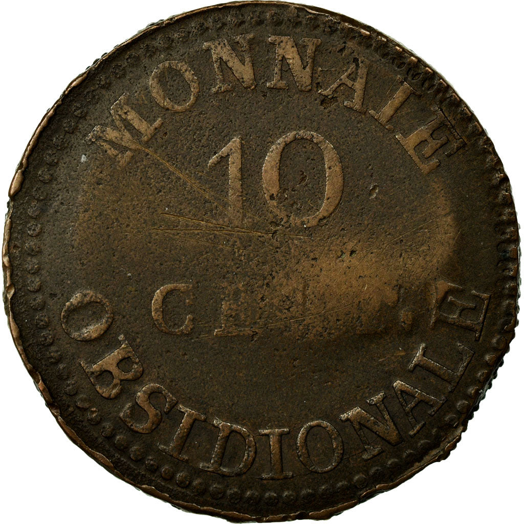 Coin, France, Louis XVIII, 10 Centimes, 1814, Anvers, Extremely rare, VF(30-35)