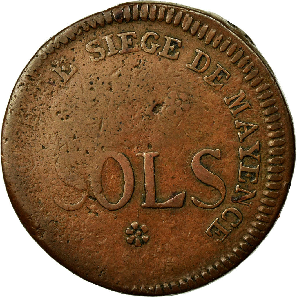 Coin, German States, MAINZ, Friedrich Karl Josef, 5 Sols, 1793, Mayence