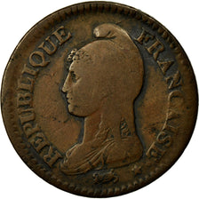 Coin, France, Dupré, Decime, AN 7, Bordeaux, VF(20-25), Bronze, KM:644.8
