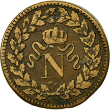 Monnaie, France, Napoleon I, Decime, 1815, Strasbourg, TB, Bronze, Gadoury:195e