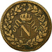 Monnaie, France, Napoleon I, Decime, 1815, Strasbourg, TB, Bronze, Gadoury:195e