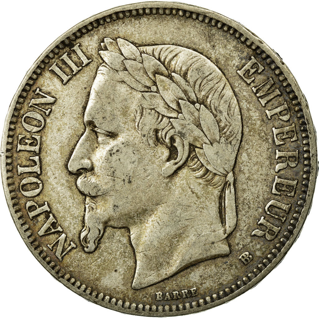 Coin, France, Napoléon III, 5 Francs, 1869, Strasbourg, EF(40-45), Silver