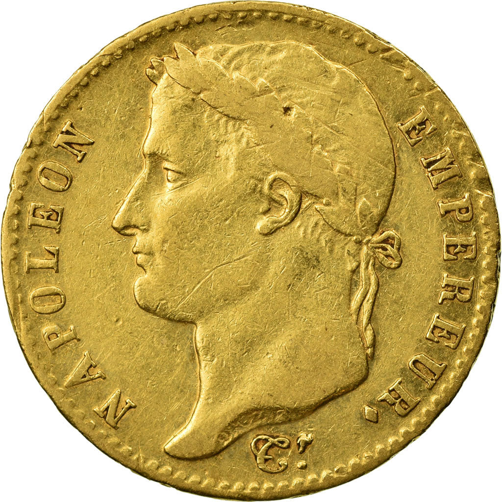 Moneta, Francia, Napoleon I, 20 Francs, 1815, Paris, MB, Oro, KM:705.1