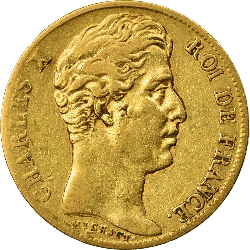 Monnaie, France, Charles X, 20 Francs, 1827, Paris, TB, Or, Gadoury:1029