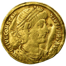 Coin, Constance II, Solidus, Antioch, F(12-15), Gold, RIC:83