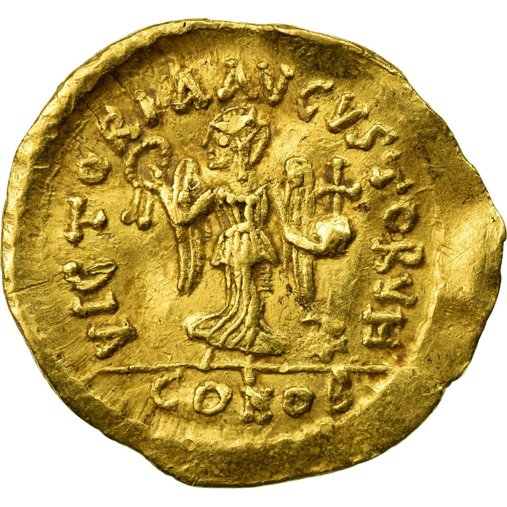 Monnaie, Anastase Ier, Tremissis, 491-518 AD, Constantinople, TTB, Or, Sear:8a