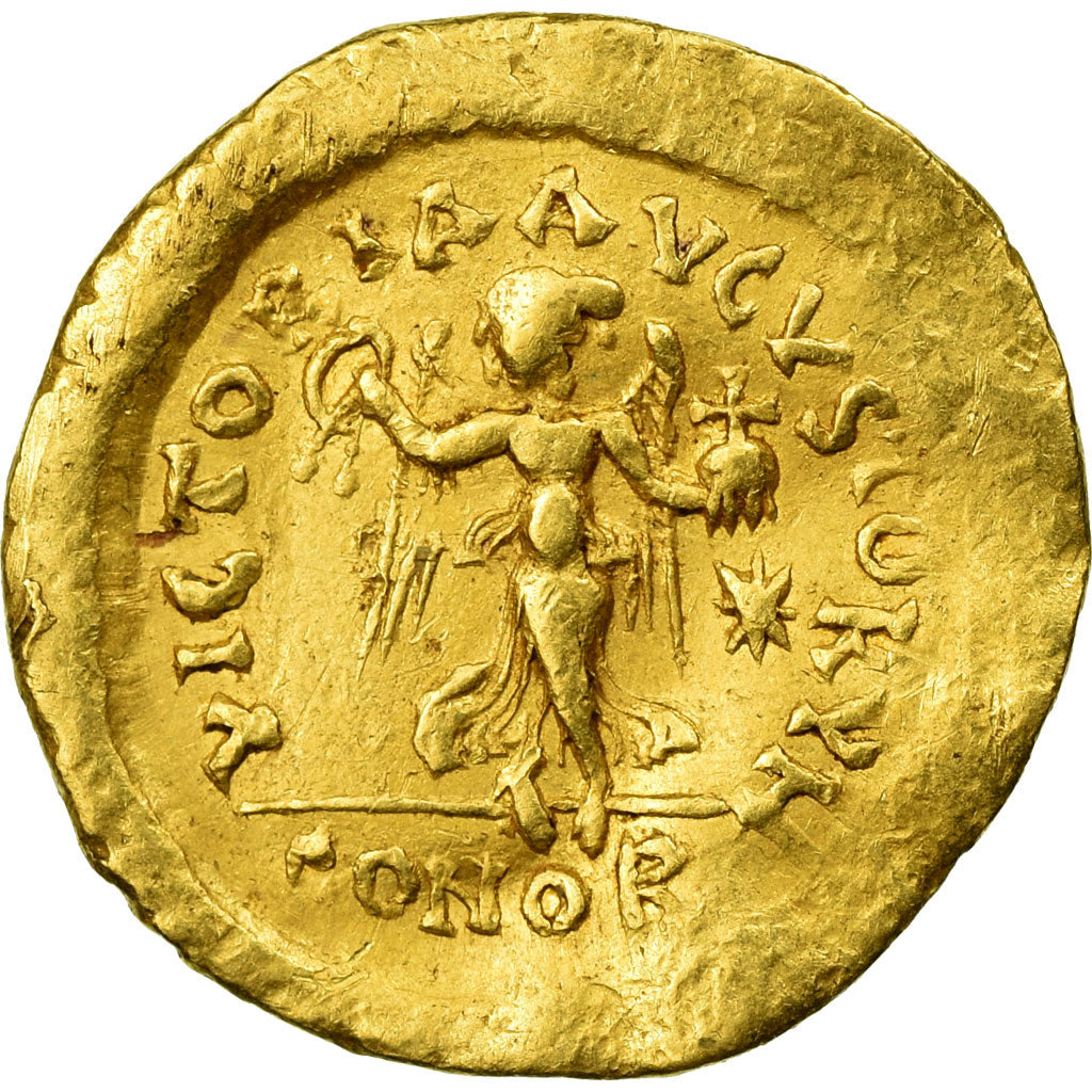 Coin, Zeno, Tremissis, 476-491, Constantinople, EF(40-45), Gold, RIC:915