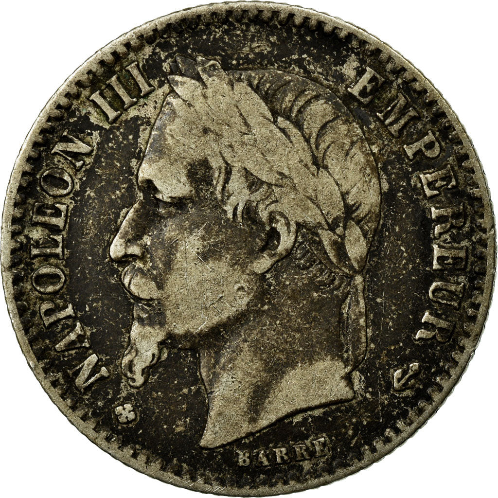 Moneta, Francia, Napoleon III, Napoléon III, 50 Centimes, 1866, Strasbourg