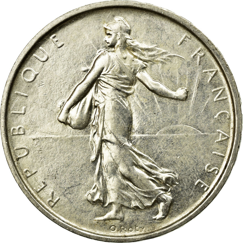 Coin, France, Semeuse, 5 Francs, 1969, Paris, MS(60-62), Silver, KM:926
